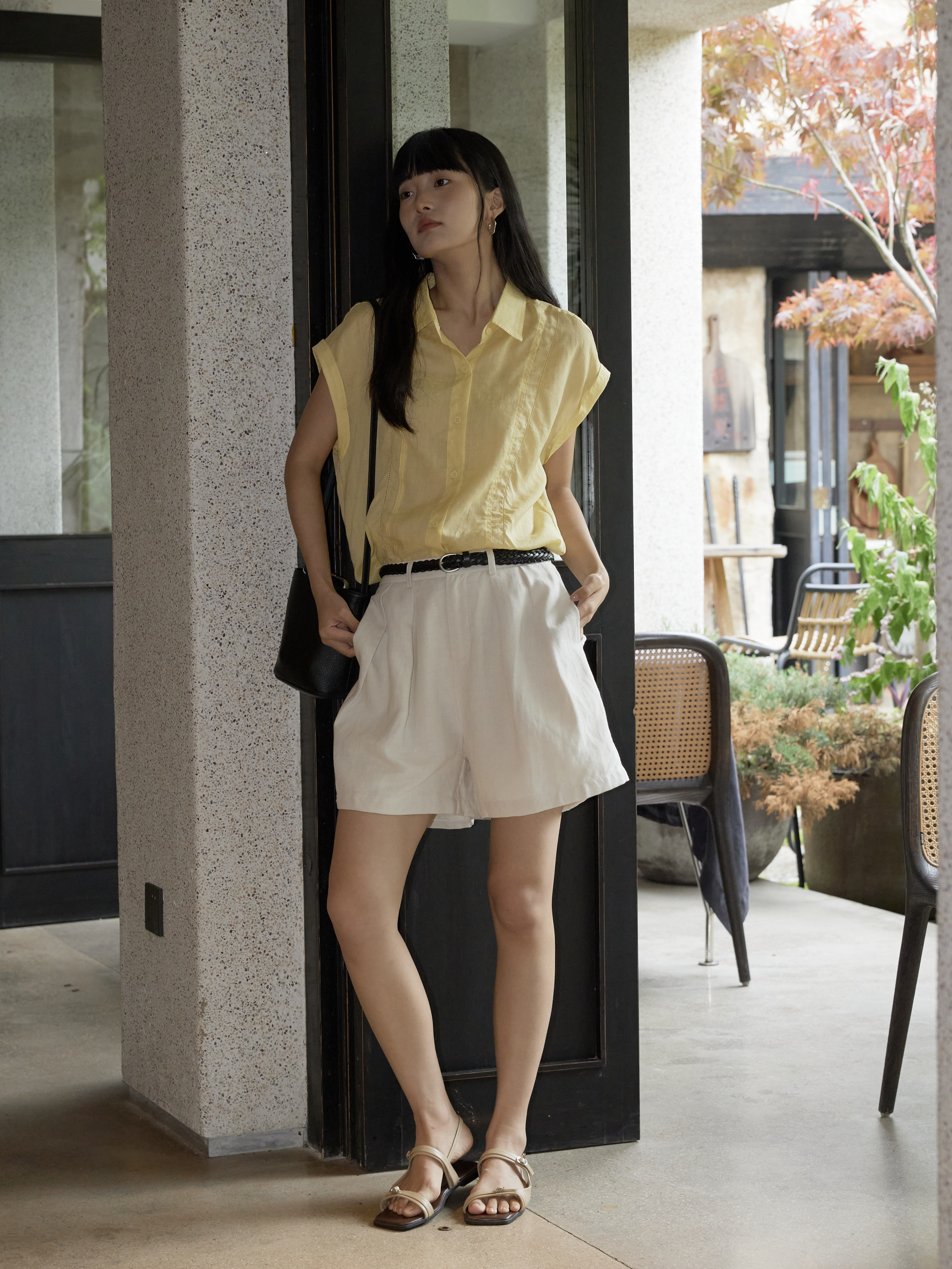 Linen Sleeveless Summer Blouse