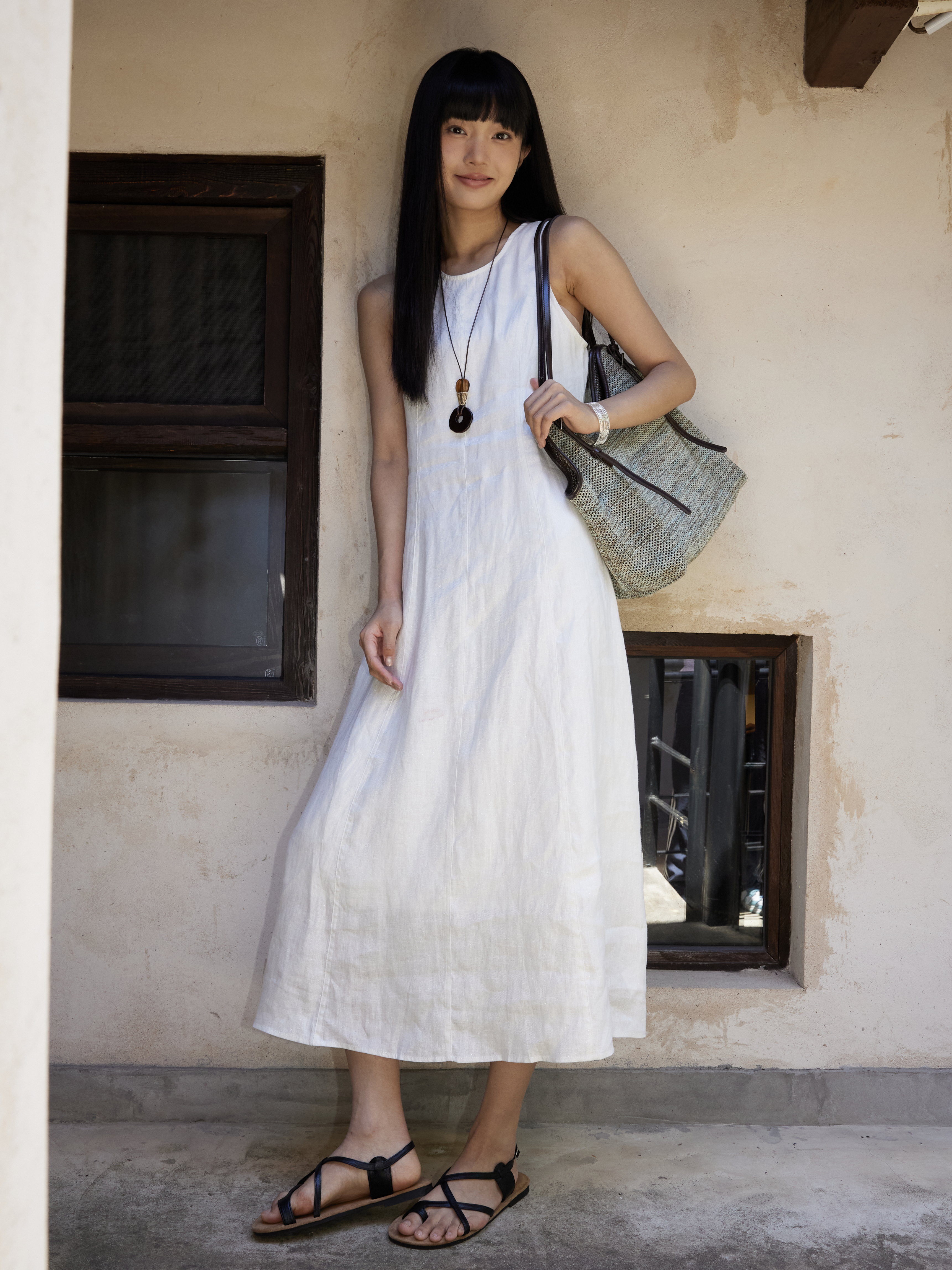 Minimalist White Tank Dress